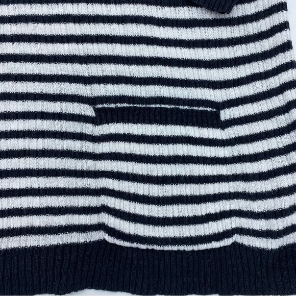 Eileen Fisher Sweater Striped Organic Linen Oversized Black & White Small - Picture 2 of 8